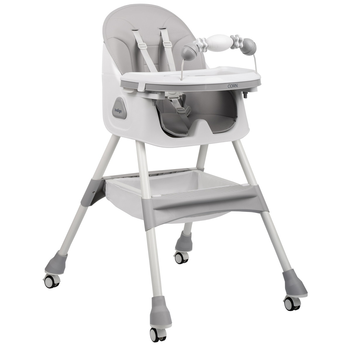 Стульчик для кормления Indigo Corn светло-серый ng8fvpa5kbx239pvmnp520v3wf7wkllv