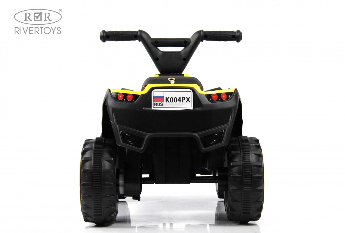 Детский электроквадроцикл RiverToys K004PX желтый 75t24xuoqfs5fp3aj8w5rfab1733h14i