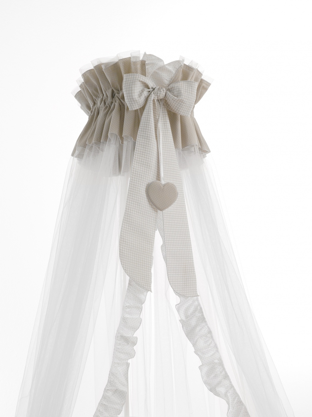 Балдахин для кроватки Erbesi Ariel (белый/песочный)