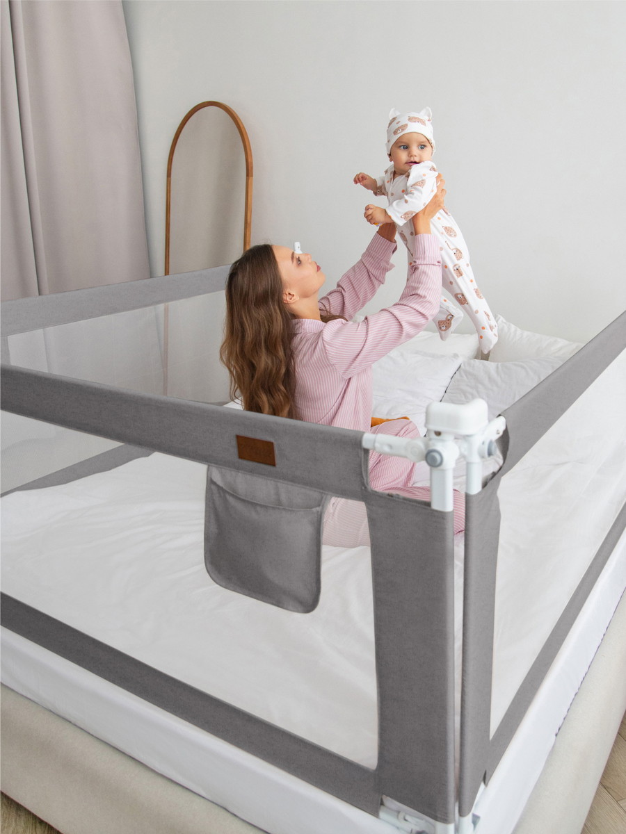 Барьер для кровати AmaroBaby Linear 120 см серый vtublxax0hgeaewi87eajohkrjoecmbe