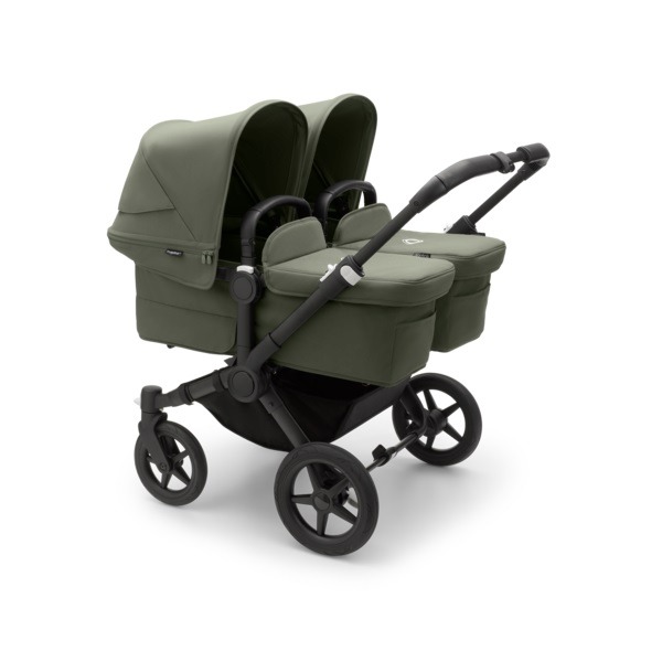 Коляска для двойни 2 в 1 Bugaboo Twin Donkey 5 (Black/Forest Green/Forest Green)