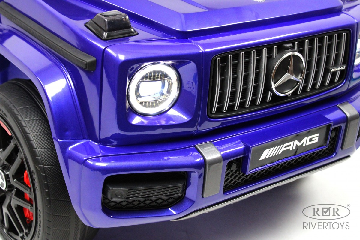 Детский электромобиль RiverToys Mercedes-AMG G63 K999KK синий глянец cxodx1lwg9yttrtkzy78ei88hfl1hif1