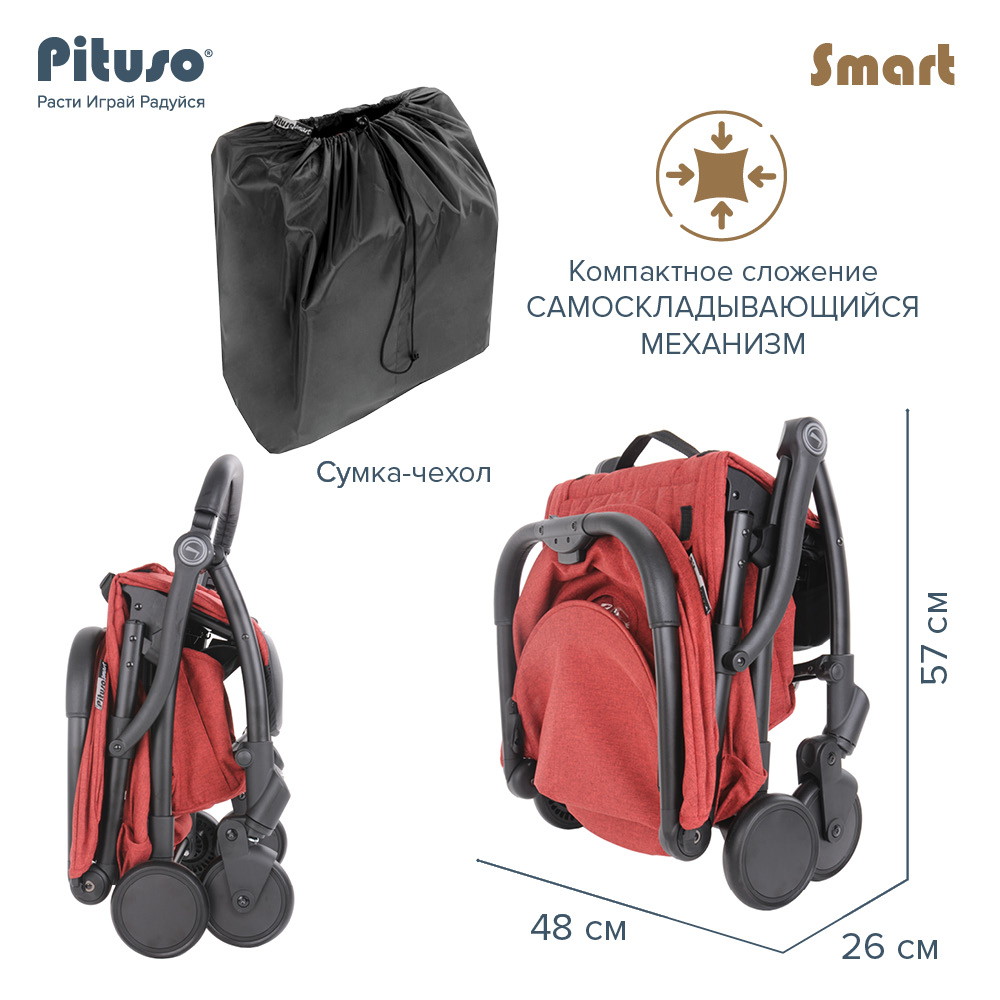 Прогулочная коляска PITUSO SMART BERRY opxysyeuq50h5g823zlp5axkydtuffgw