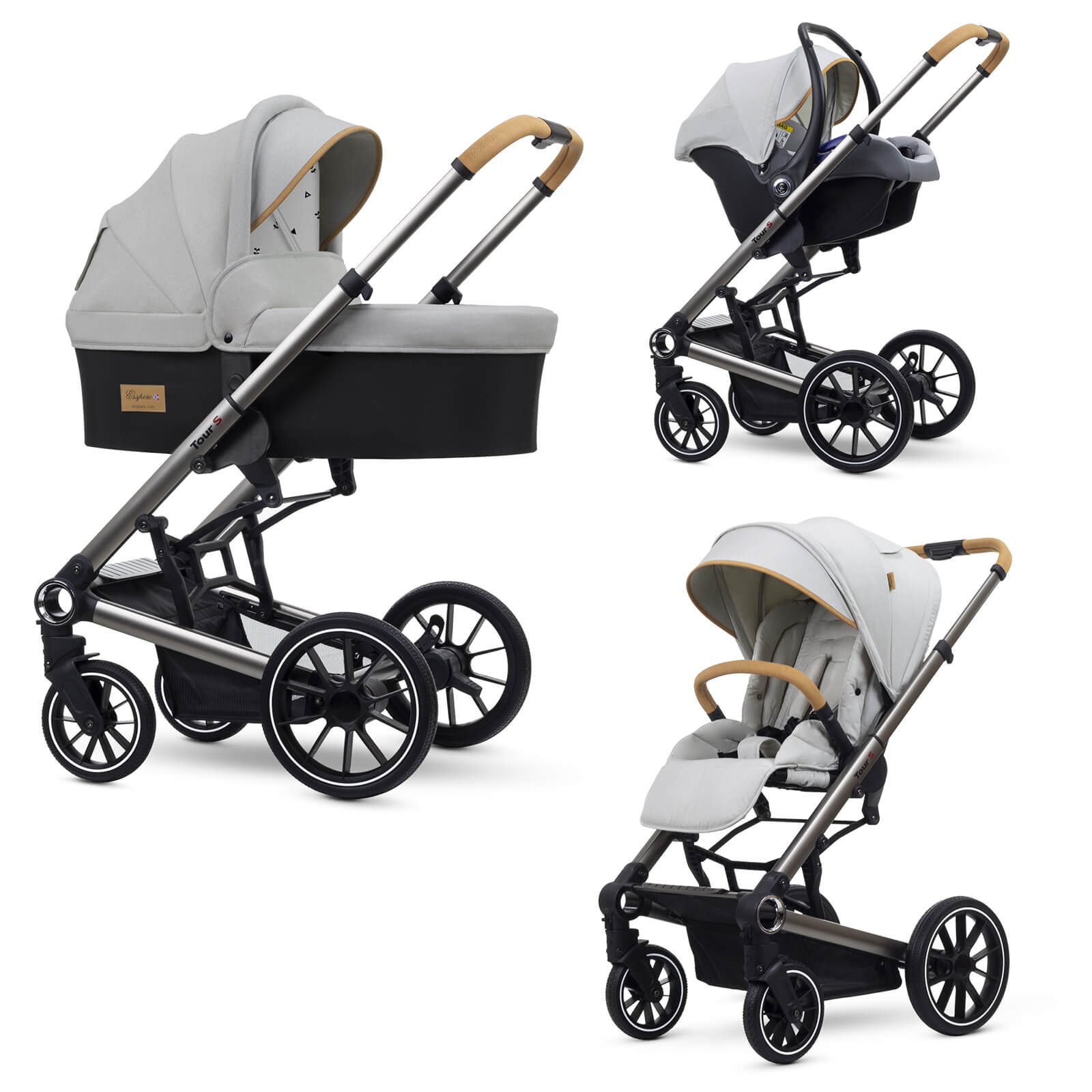 Коляска 3 в 1 Esspero Tour S Grey 108123966-kolyaska-3-v-1-esspero-tour-s-grey