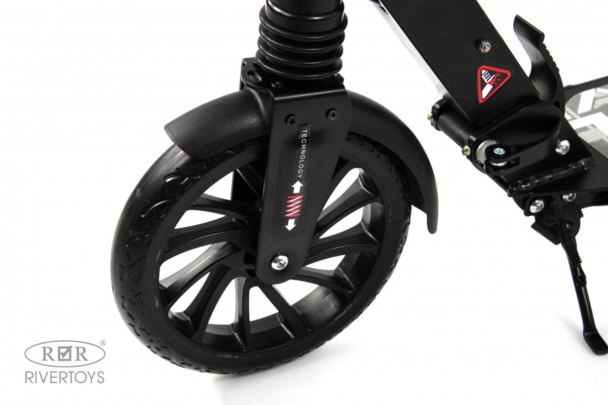 Детский самокат RiverToys HB-A7 черный my450qdop0sskagbtmo6s1lewdwsslx4
