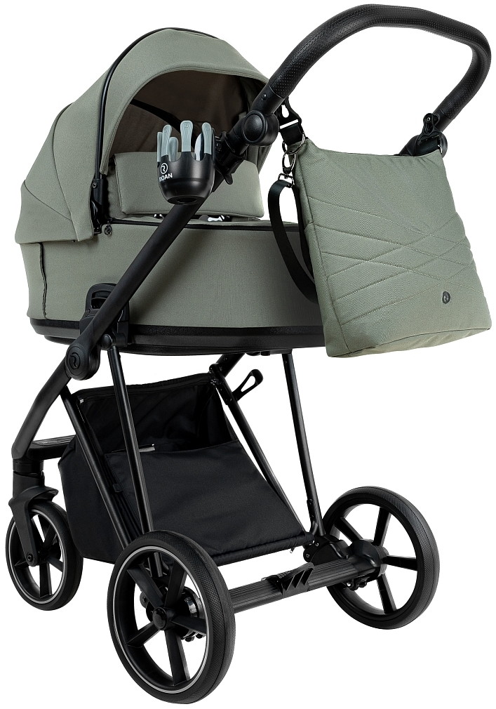Коляска 2 в 1 Roan Sol (Sage Green/Black/руч.Black)