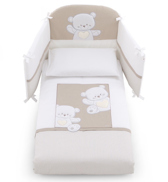 Комплект белья 5 предметов Italbaby Jolie белый/серо-бежевый gn57cd9i8c2ywt1jhhaxk3i67458wgtp