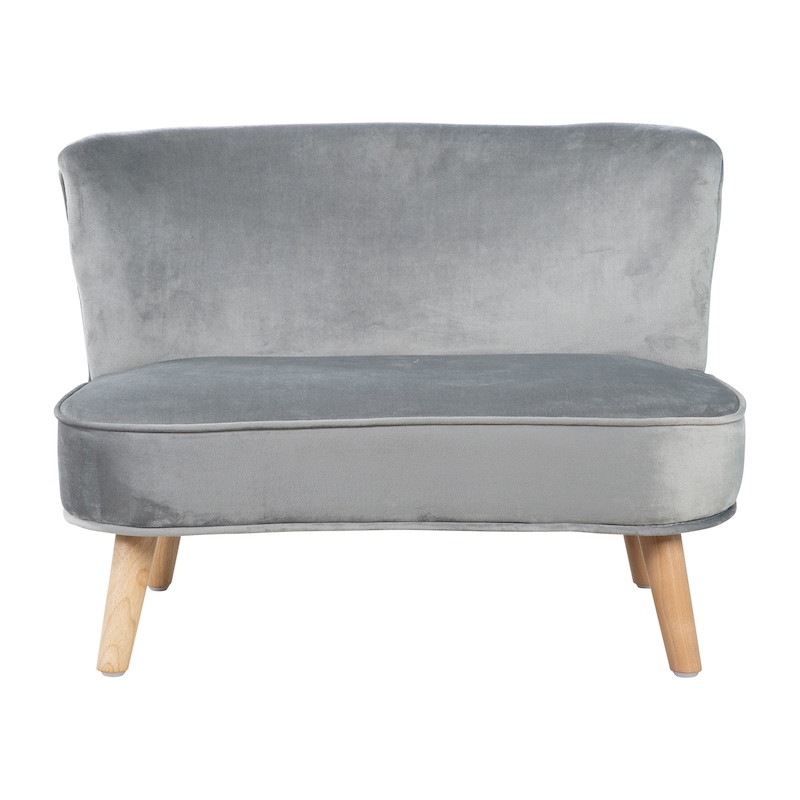 Детский велюровый диван ROBA Lil Sofa Серый gz2nid675t7z75srzsbcadqa3hwz8g7j