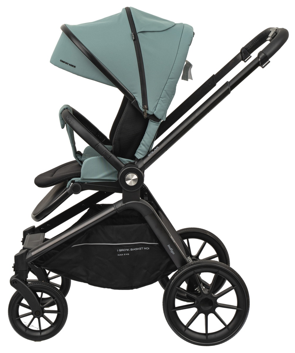 Детская коляска Indigo Solar 3 в 1 зеленый jp8ycmtz4pjg4xydkr5etawkylyjj2zv