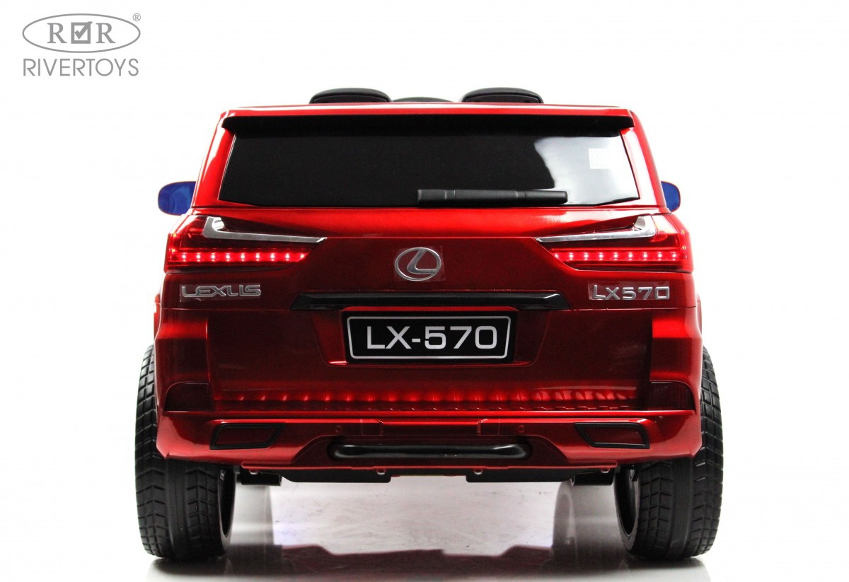 Детский электромобиль RiverToys Lexus 570 E555EE красный глянец ur9nwsy8bjfbpt9tuqwololpz0mfytt2