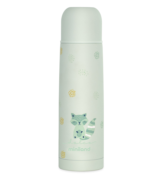 Детский термос для жидкостей Miniland Thermy Dolce 500 мл бирюзовый/енот bsnviiob3pyj7agce4wxayl64pma7ct6