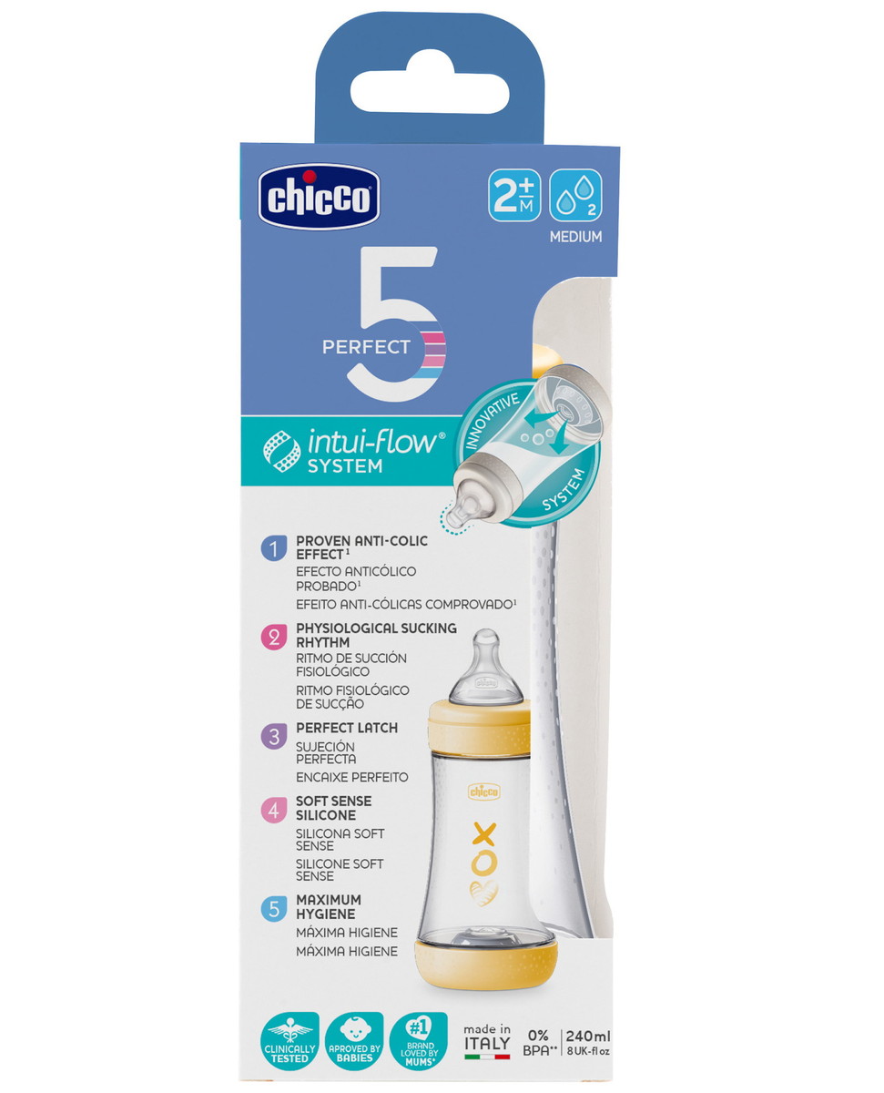 Детская бутылочка Chicco Perfect 5, норм.поток,с/с, 240 мл Uni mv3yhoou8wc8hmf1mar2jhwufbcm7pku