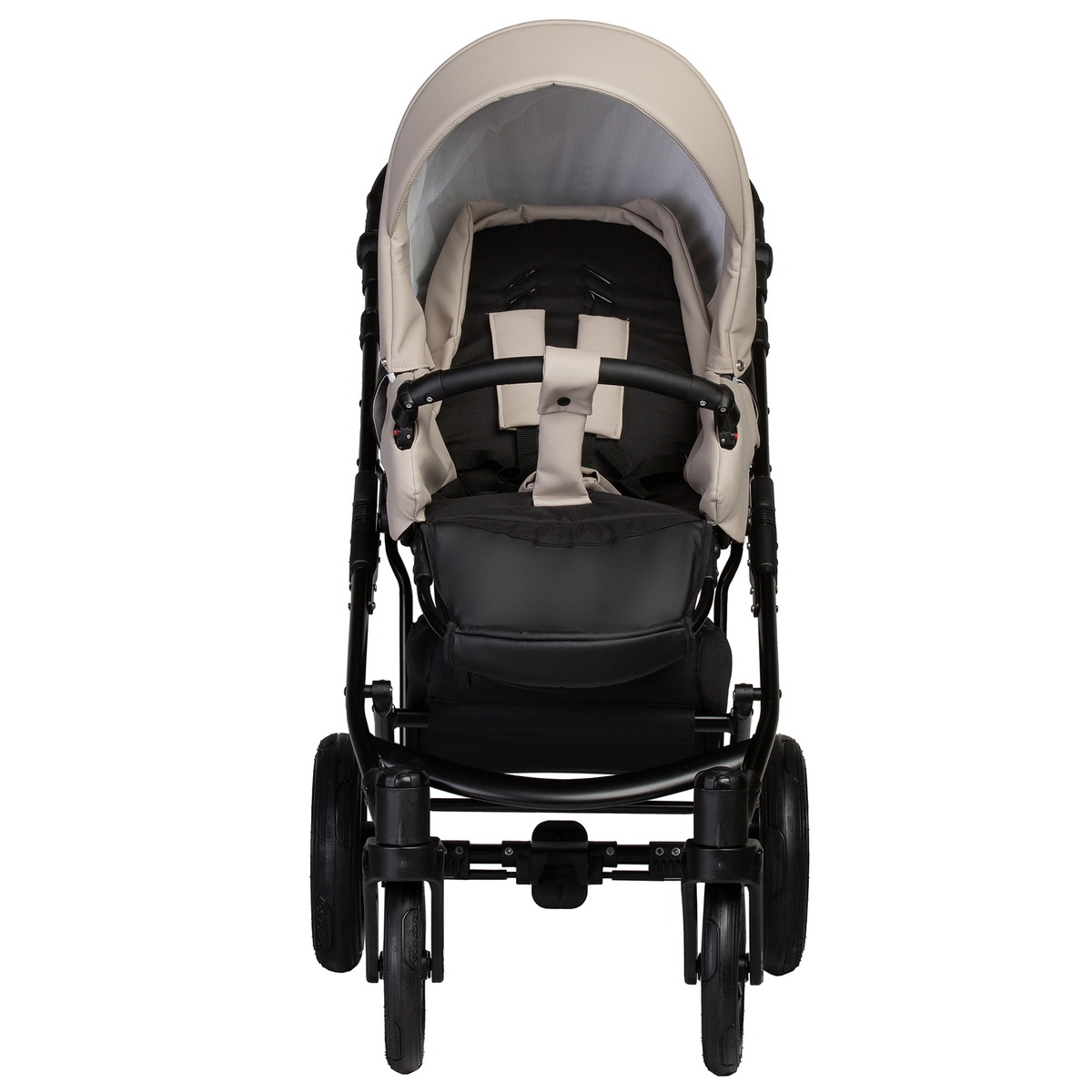 Детская коляска Indigo Mio Eco 2 в 1 04 черная кожа+св.бежевая кожа f3vbw0ud4x72h1shm2blgk1ssmtsf4bm