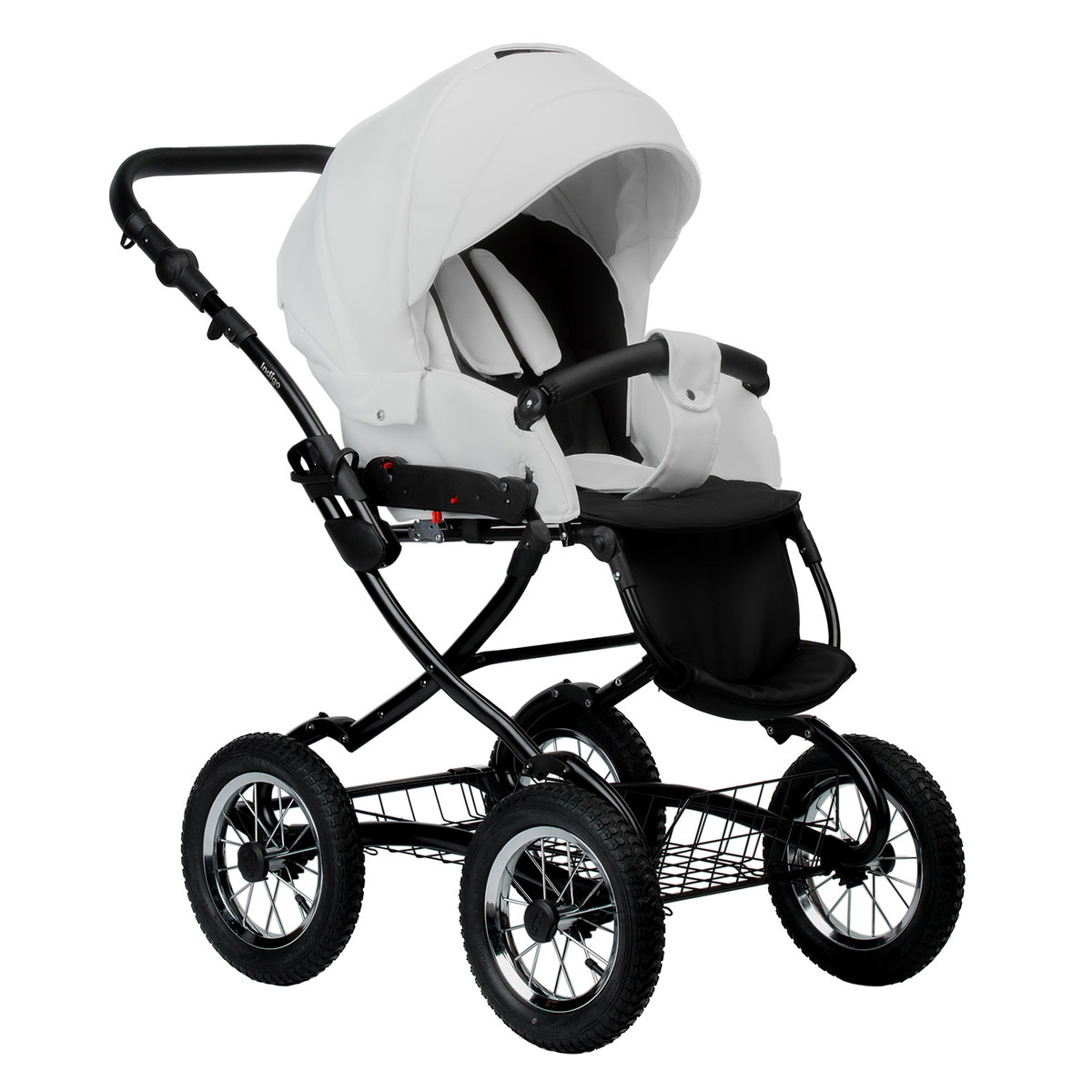 Коляска 2 в 1 Indigo BARBARA ECO Classic белая кожа q6xfd3arpepk8cbw1k6e2vxklpmtd8xn