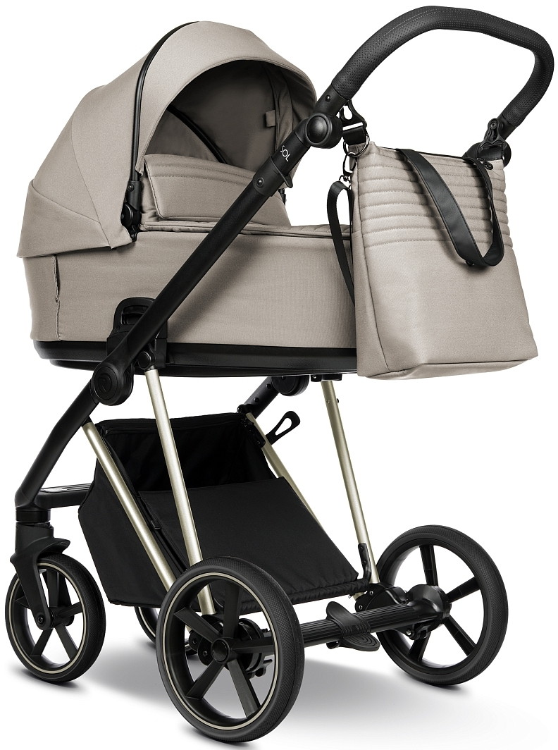 Коляска 2 в 1 Roan Sol Vintage Luxury (Hazel/Champagne/руч.Black)