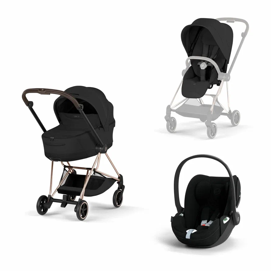 Коляска 3 в 1 Cybex Mios Style (Rosegold Sepia Black)