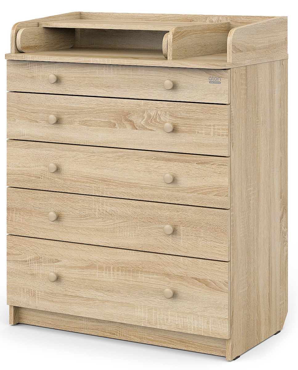 Детский пеленальный комод Атон Leo 805 с органайзером, ЛДСП дуб сонома x12sgechijnf3sky67k7yv47dxps3bg1