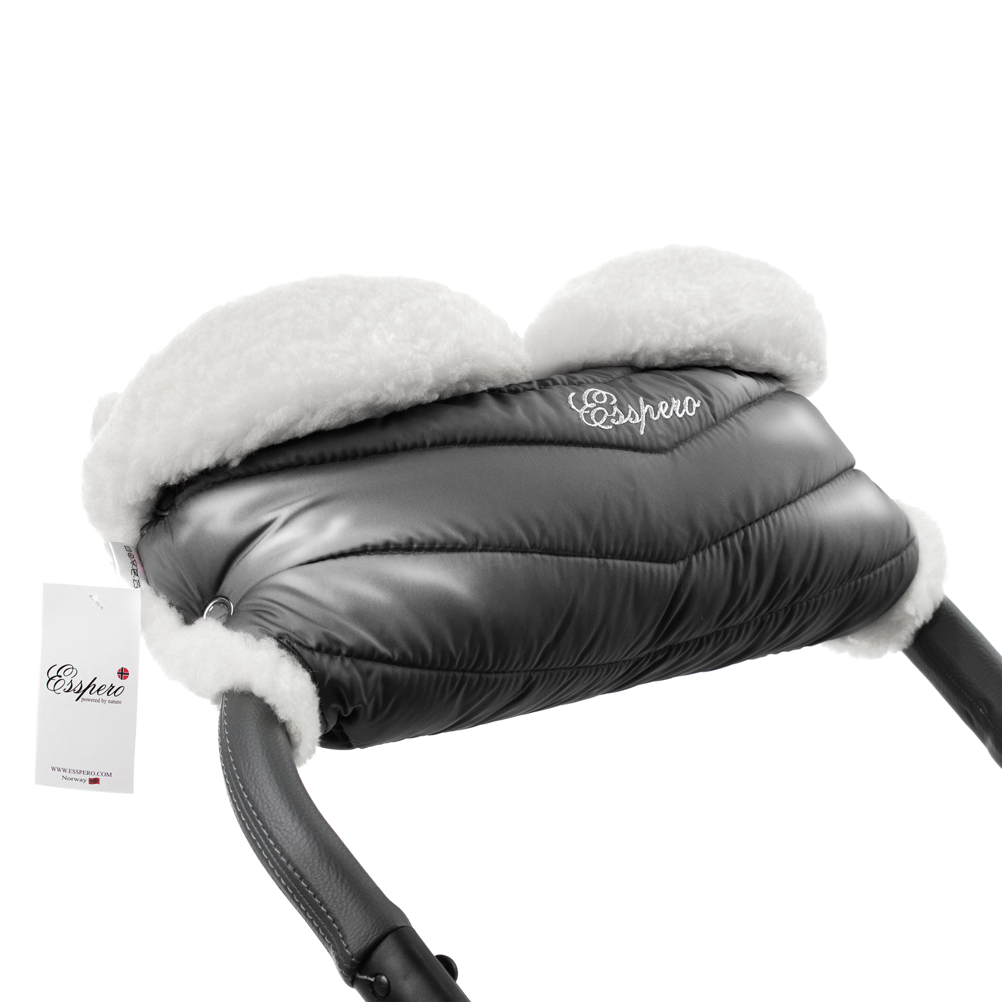 Муфта для рук на коляску Esspero Cosy White Grey 9b03b5f48f0f5d9fa510399a7b3ffa75