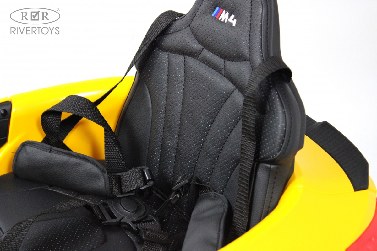 Детский электромобиль RiverToys BMW M4 A004AA желтый agelvte1x9x4rwqxn6ek5cc4zpsmaug5