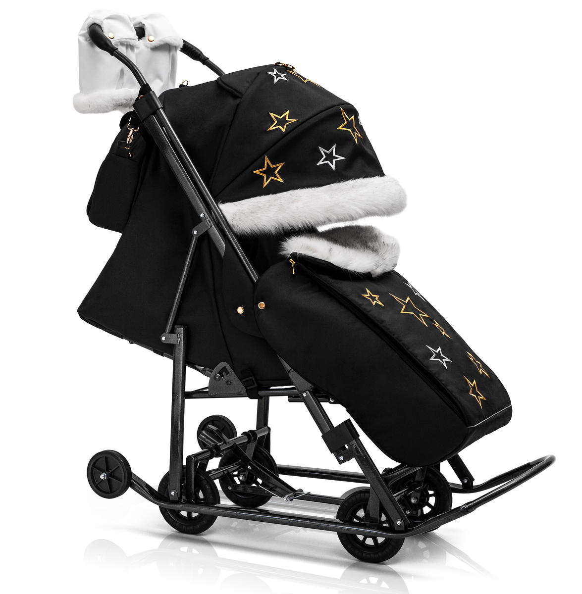 Санки-коляска Pikate Limited Edition Black tkf8sd8edqa1a44q5pgs257g02gb6w46