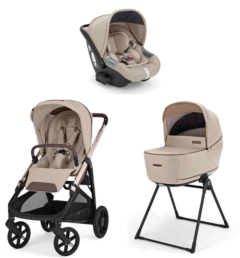 Коляска 3 в 1 Inglesina Aptica 2025 (DRW I-Size) с подставкой под люльку Stand Up (Pashmina Beige)