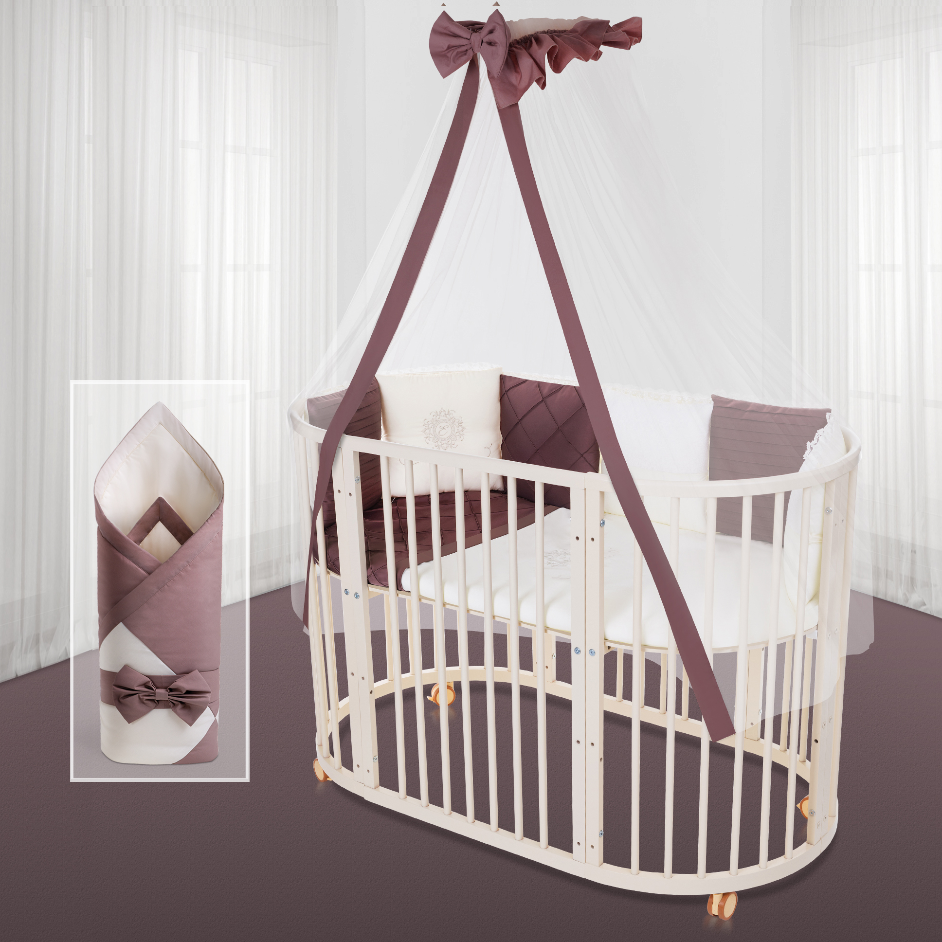 Комплект постельного белья Esspero Caramel (Beige-Purple)
