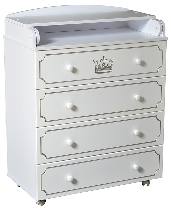 Пеленальный комод КЕДР Victoria 804 МДФ Crown Белый qjrjq2em634dth7w4v0087z863ph9pb1