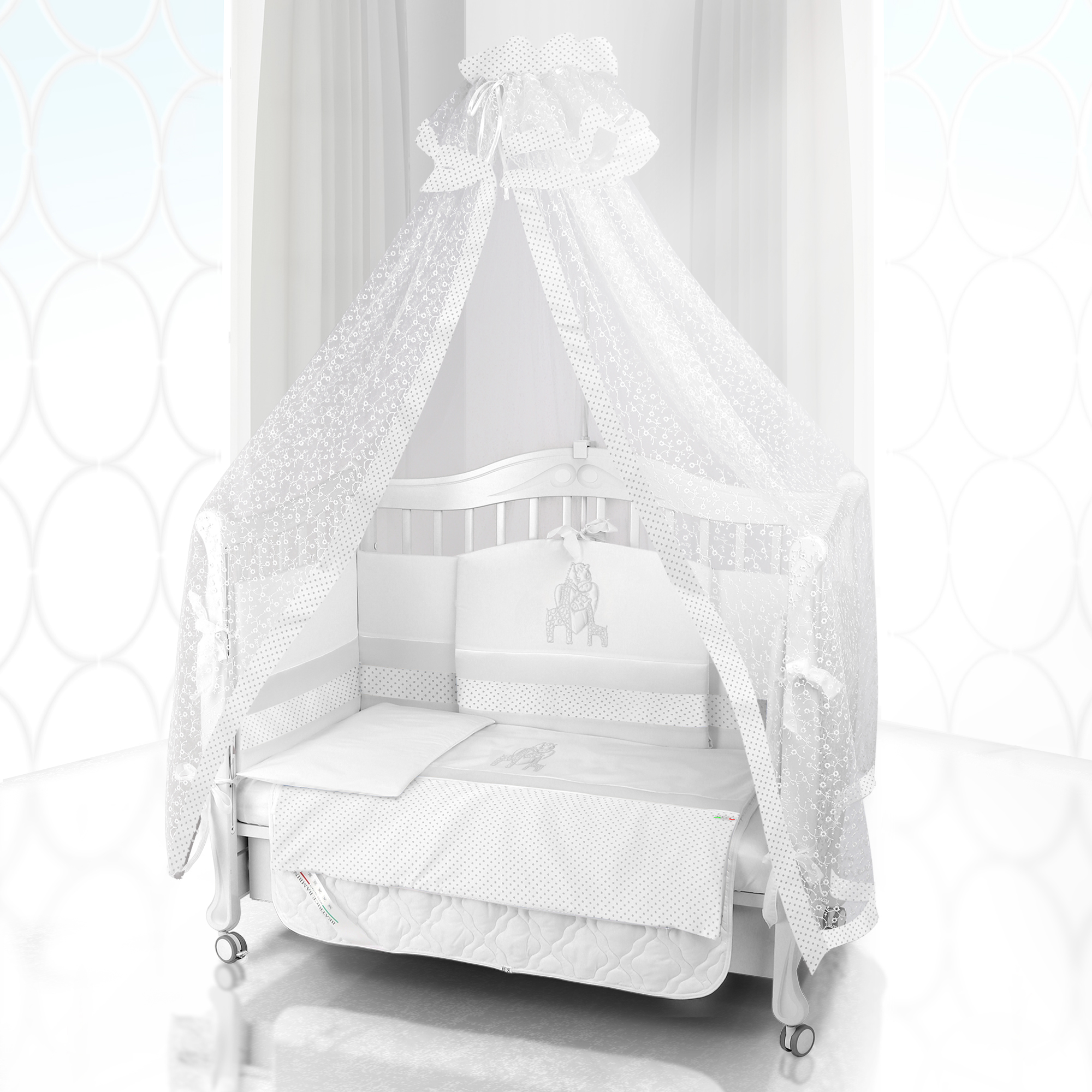 Комплект постельного белья Beatrice Bambini Unico Punto Di Giraffa (125х65) bianco/bianco d5f392079afd162fdb7a279be5751f3c