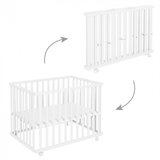 Детский складной манеж ROBA Foldable playpen 74 х 100  Белый y7st5bk82jdou3ynjohyzywz8b4qqtno