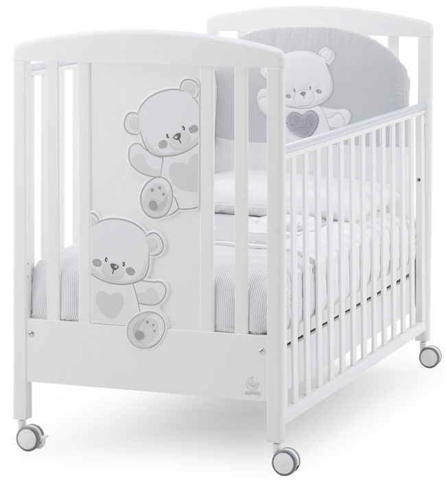 Детская кровать Italbaby Baby Jolie (Белый/Серый)