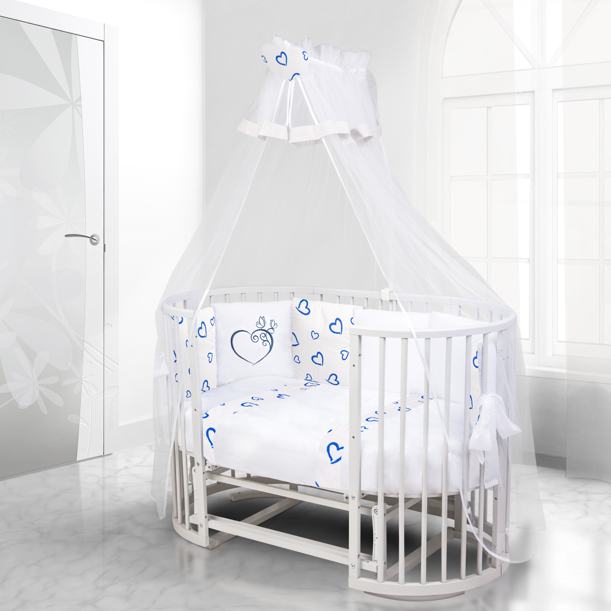 Комплект постельного белья Esspero Colorit (Heart Blue)