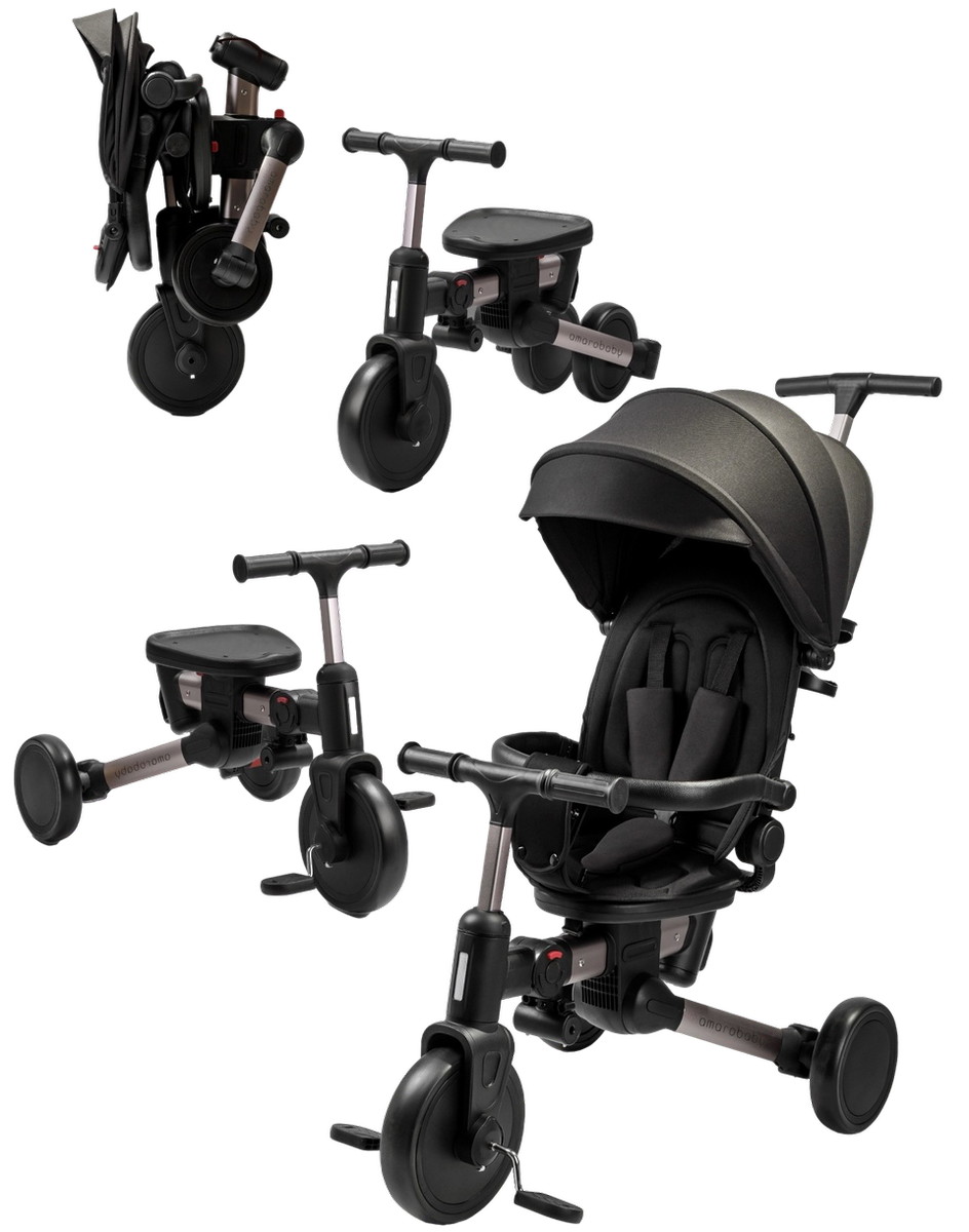 Велосипед трехколесный Amarobaby MultiRide (Черный)