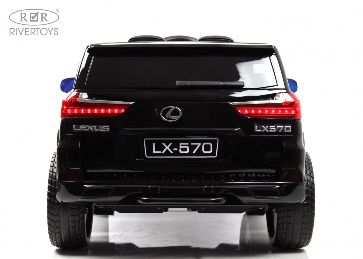 Детский электромобиль RiverToys Lexus 570 E555EE черный глянец mpryv6ne8vcsi2pi1nmo9215h7q7z3m0