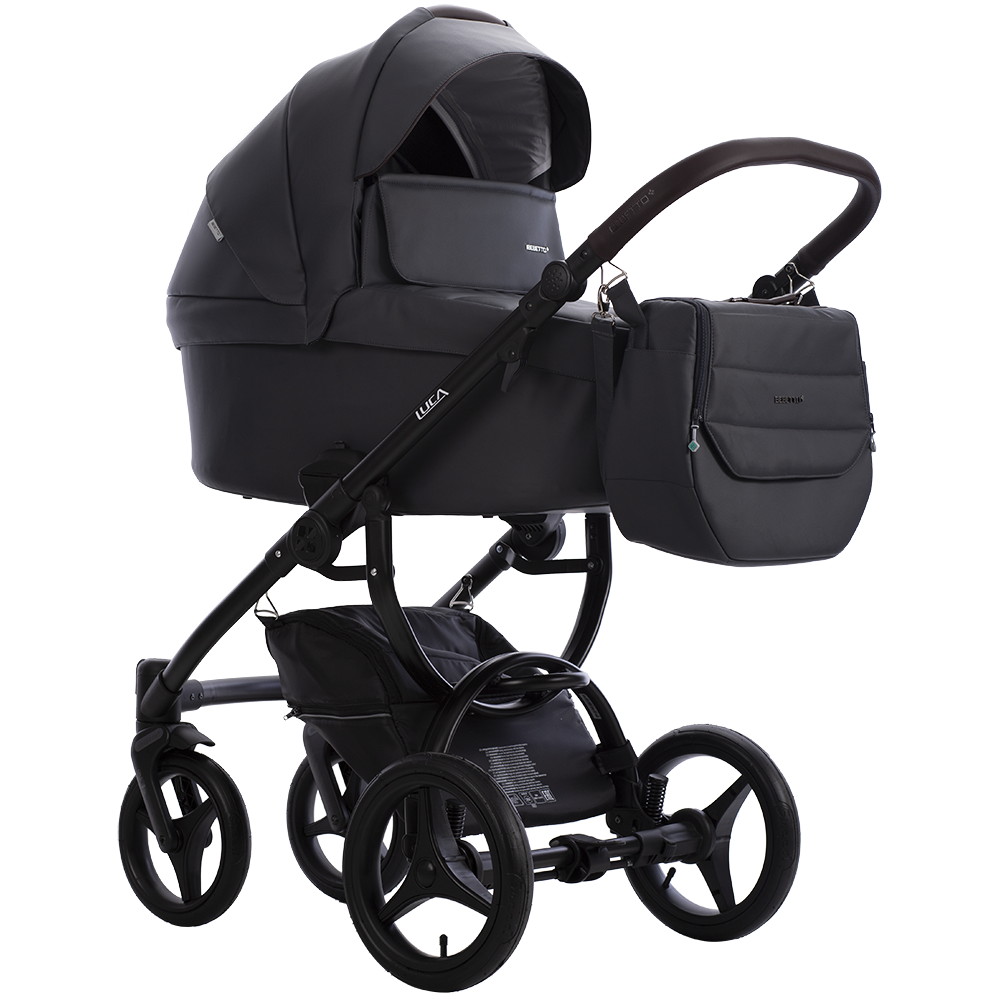 Коляска 2 в 1 Bebetto LUCA PRO (Pro 33 (т.серая кожа))