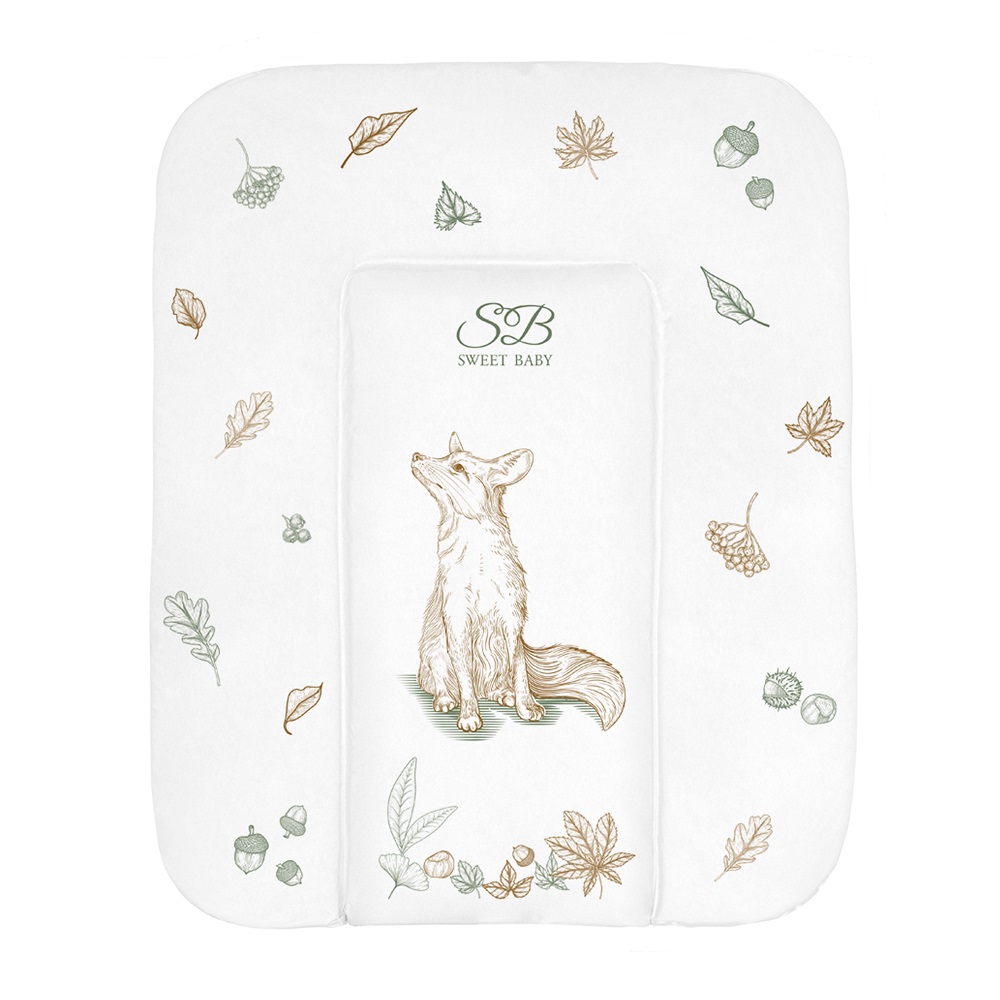 Пеленальный матрасик 58х71 Sweet Baby Foresta Magica Crema/arancio (лиса бежевый/ оранжевый) 108135313-pelenalnii-matrasik-58h71-sweet-baby-foresta-ma