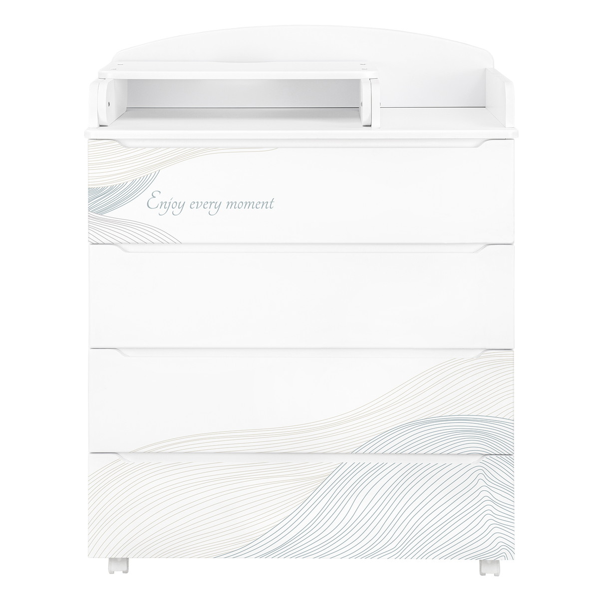 Комод Indigo Green Line с узким пеленальным столиком, ЛДСП, МДФ  Волна 5wcbtjm0u55z6qkahoai6o86twe10547