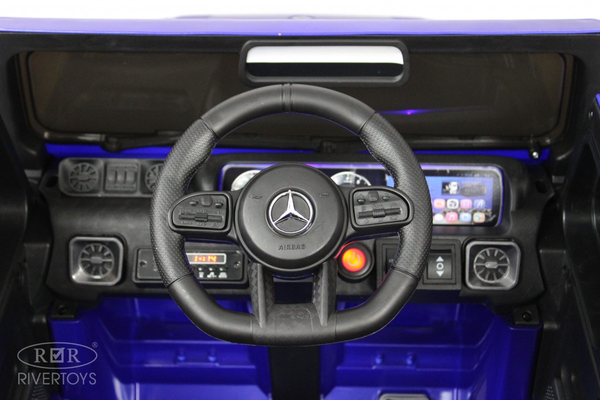 Детский электромобиль RiverToys Mercedes-AMG G63 K999KK синий глянец 8rlydzvtl8d5bf6fczt4l0bsr08xrclu