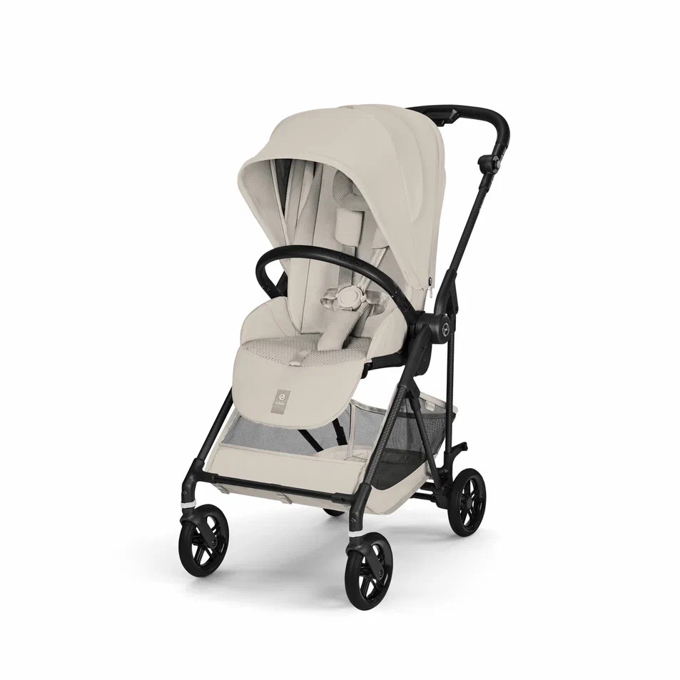 Прогулочная коляска Cybex Melio Carbon (Dune Grey с дождевиком)