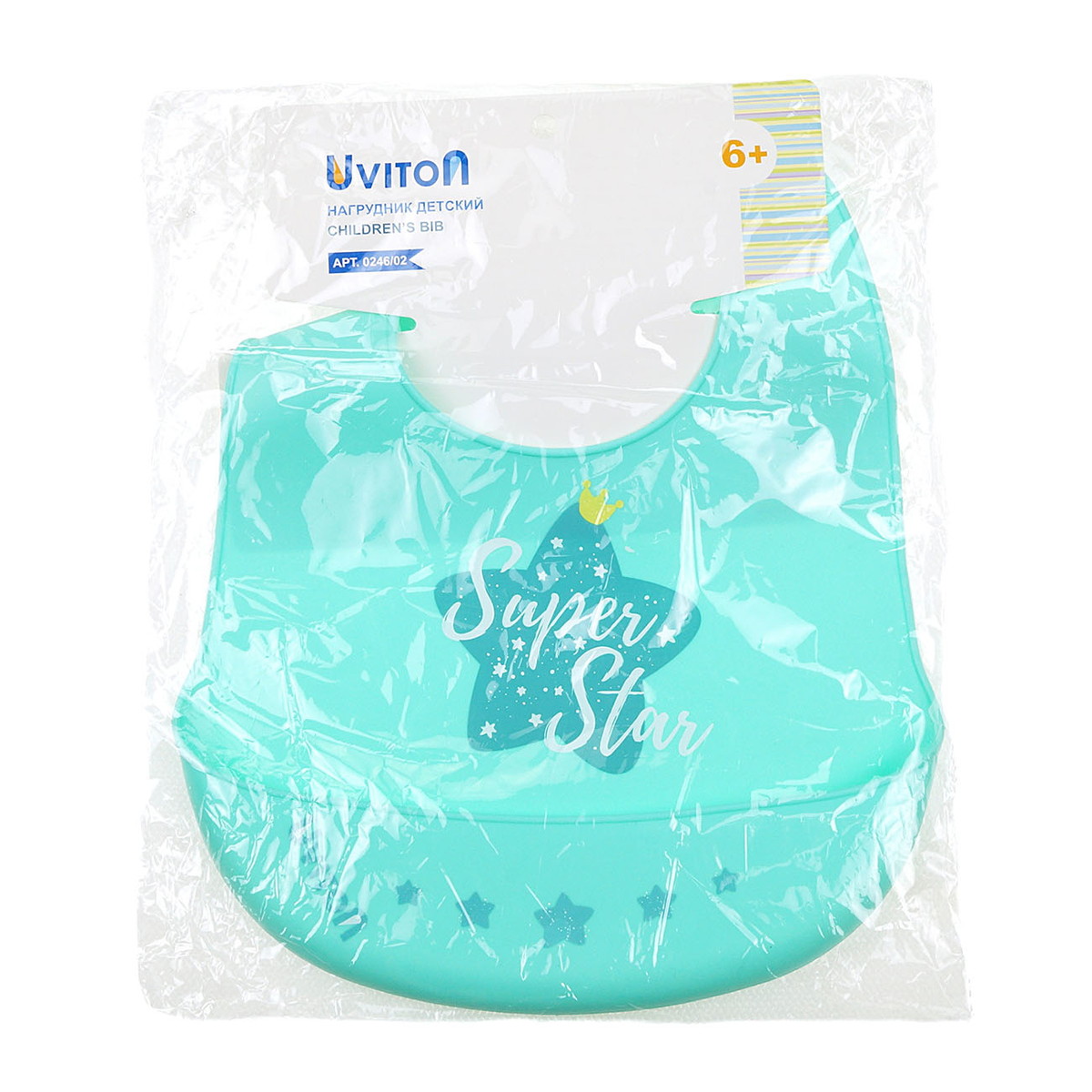Нагрудник силиконовый Uviton арт. 0246 Super Star (мята) rtvctsz2zy5mx71rz6frv9gdb6961l3j