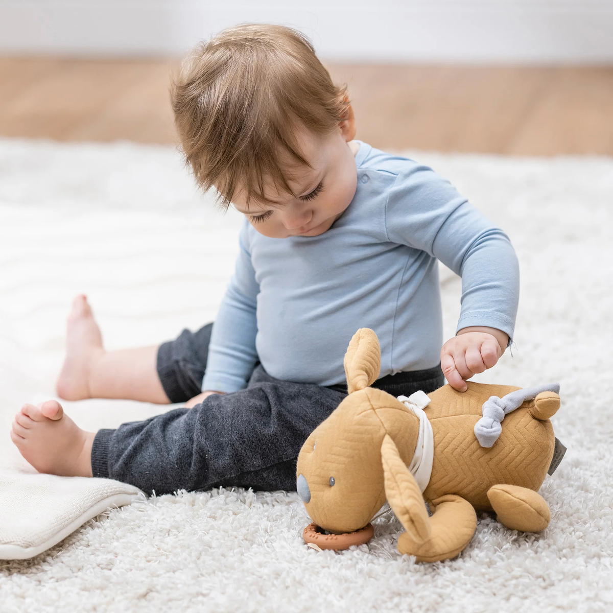 Игрушка мягкая музыкальная Nattou Musical Soft toy CHARLIE Собачка карамель oqtzzwbylh29ser38dz06nkfuihshw9l
