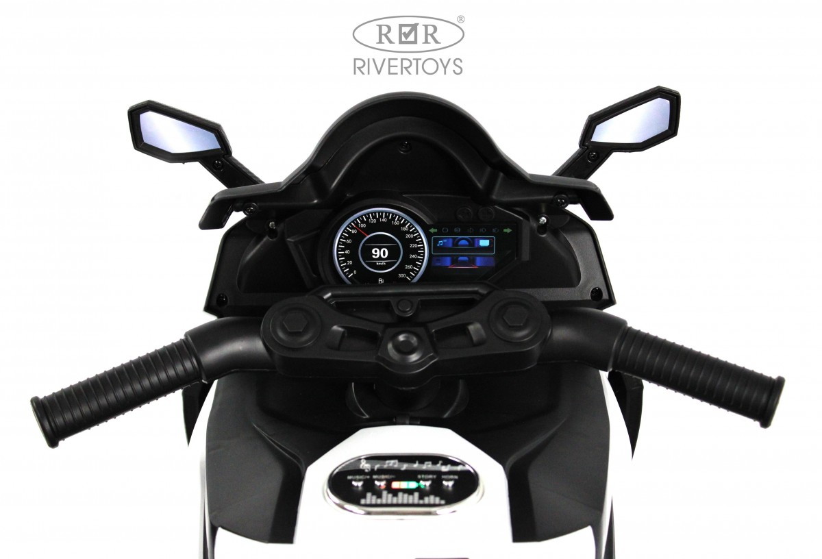 Детский электротрицикл RiverToys K002PX-A белый m680yygk9qn1pmnywakm3eh6h6q0vexy