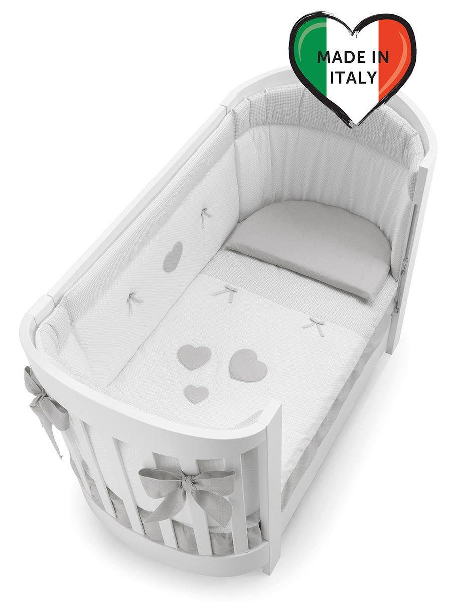 Детская кроватка Erbesi Sweet с матрасом Белый 47na9eainjl0ci1tpuiogow1itmth384