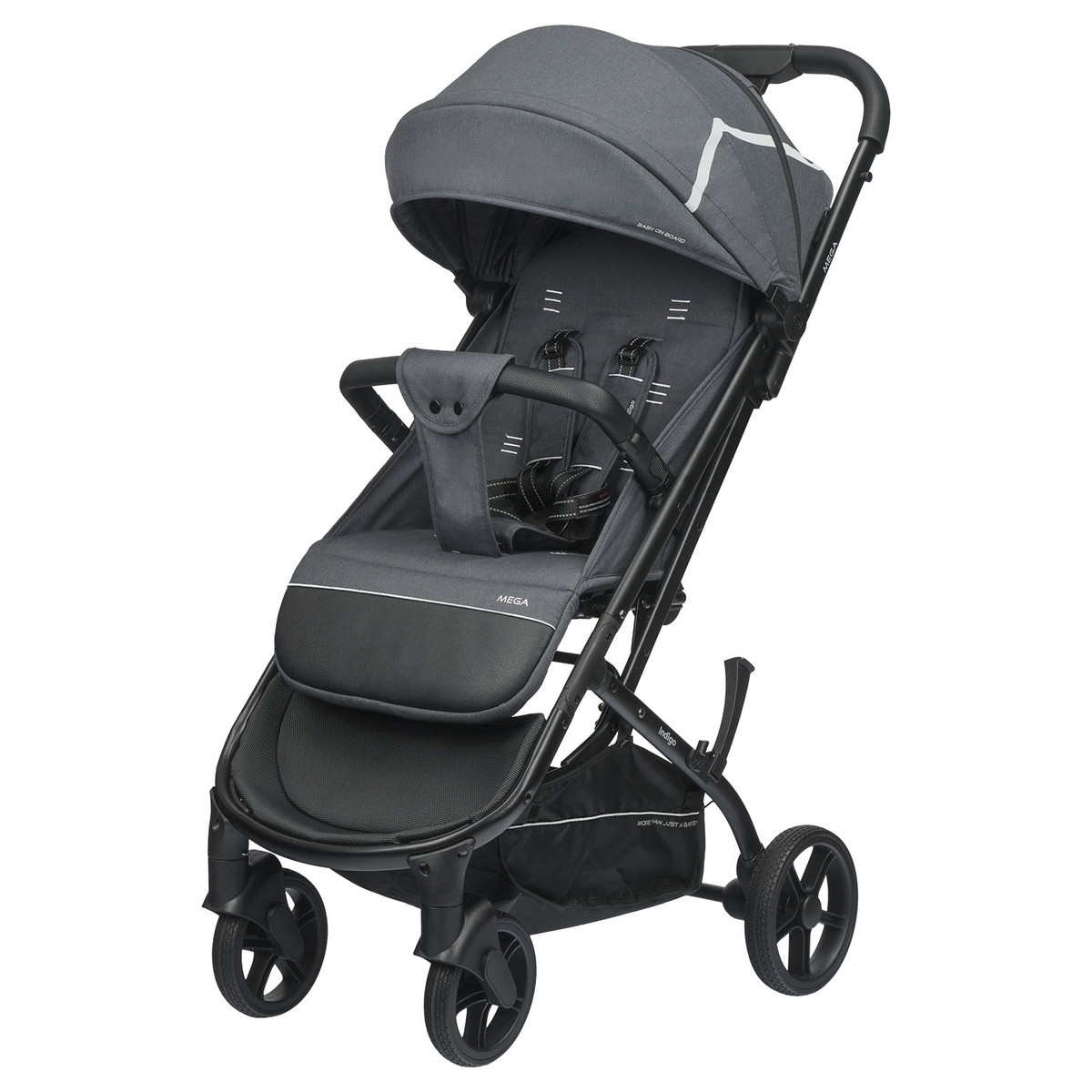 Прогулочная коляска INDIGO MEGA темно-серый pahme36ysyo38qne0sca15mcqgjfm2im