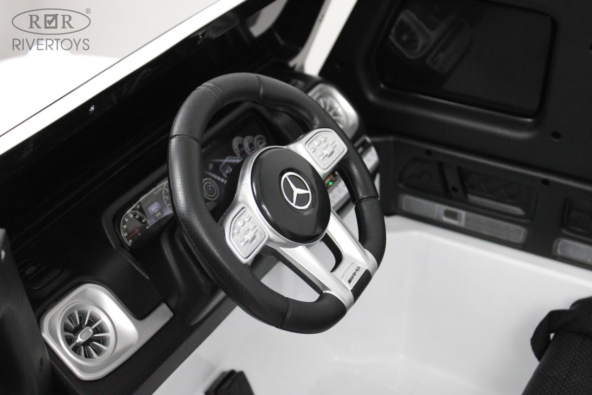 Детский электромобиль RiverToys Mercedes-AMG G63 4WD (S307) белый l37jyul583paljdhp3thvbz0alzz3jho