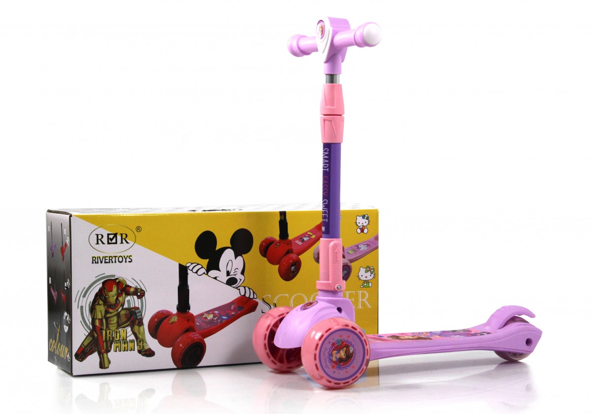 Детский самокат RiverToys HB-103 фиолетовый huba60b0id5ulp62frqpttod5c249i65