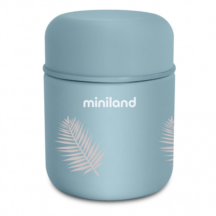 Детский термос для еды и жидкостей Miniland Terra Thermos Mini 280 мл бирюзовый/листья v4vgyi2hvf5bsa0gy04lg8870gip88zp