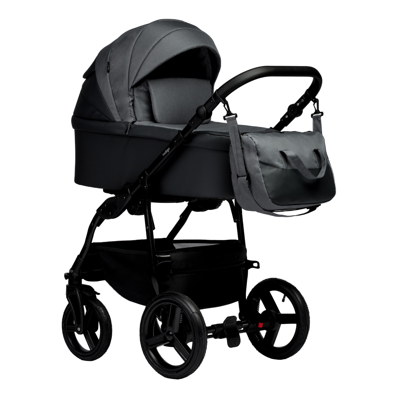 Коляска 2 в 1 Indigo IMPULSE ECO серая кожа+серый 2c08651078d100d56a23f8164fbb7cfd