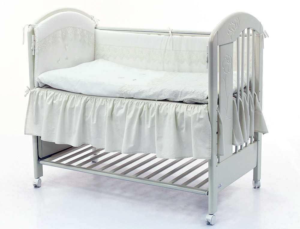 Простынь с воланом 120x60 Funnababy Крем 108101993-prostin-s-volanom-120x60-funnababy-krem