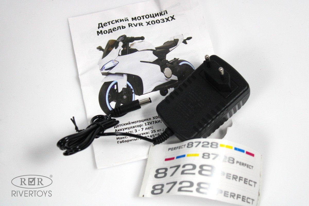 Детский электромотоцикл RiverToys X003XX розовый глянец 6anprvgdnfk4s637m1t5ux1wo8yqennq