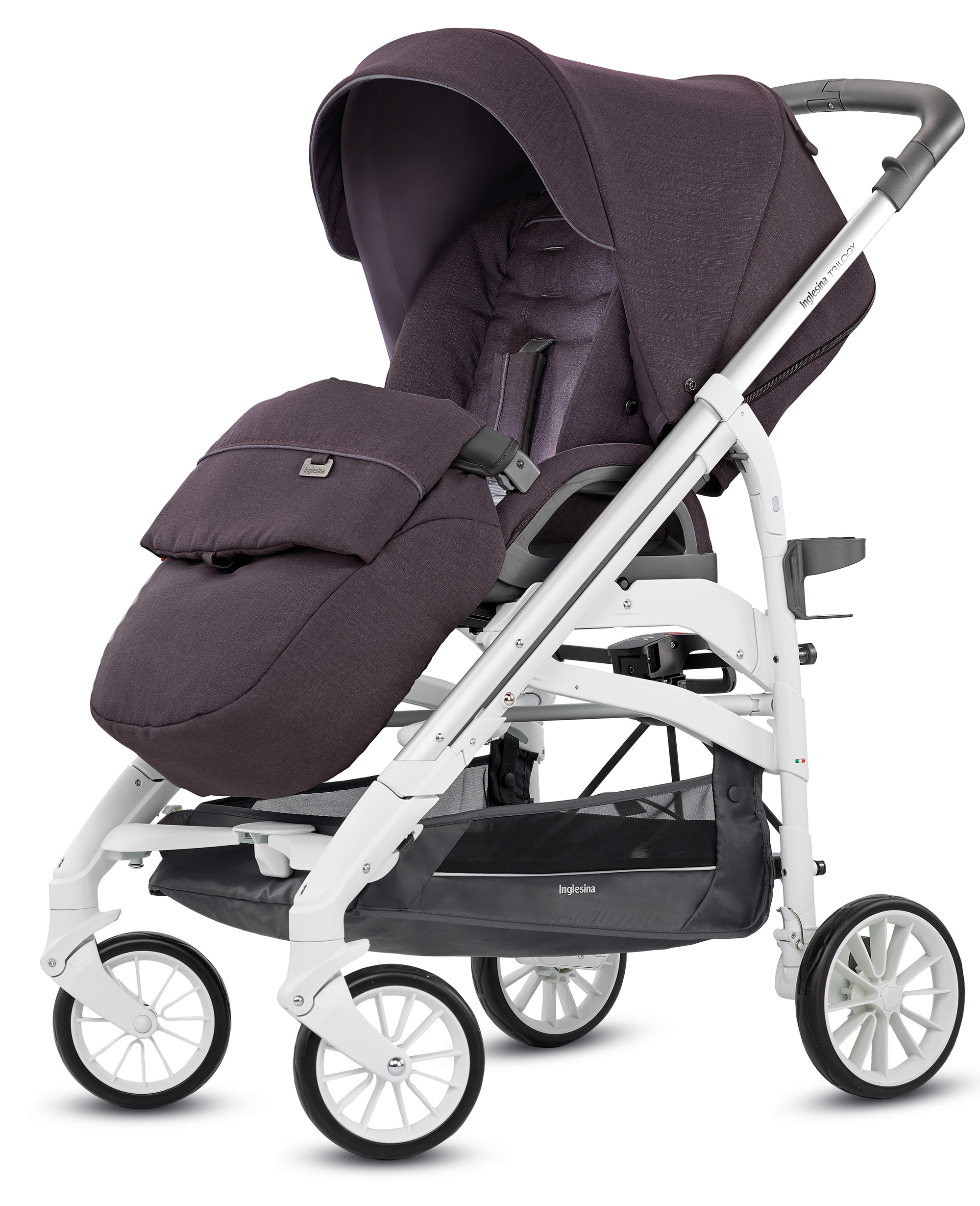 Коляска-трость Inglesina Trilogy Maroon Glace (белое шасси) 5b5bd696509b5ae808ec6c292c205bd5